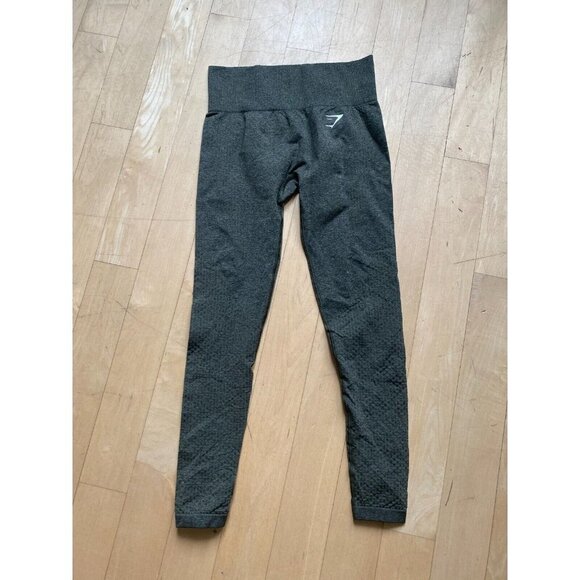 Gym Shark "vital 2.0" seamless leggings full length sz Small pullon gray - Picture 2 of 7